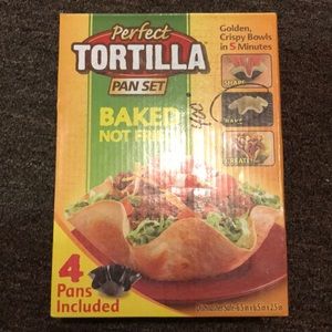 Perfect Tortilla Pan Set 4 Pc. Non Stick Shell